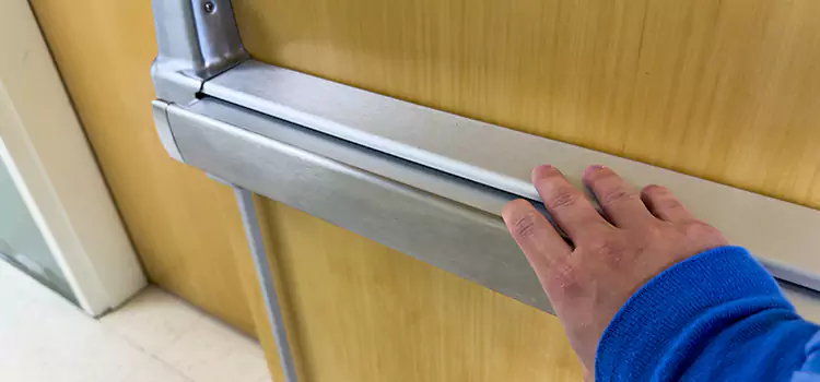 Installing a Push Bar on a Door St. Michael